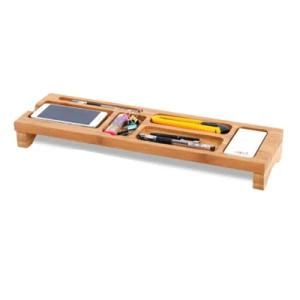 Bamboo Wood Monitor Stand Ergonomic Computer Riser Monitor Stand Desktop