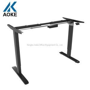 Manual Height Adjustable Sit Stand Hand Crank Lifting Standing Desk Office Table