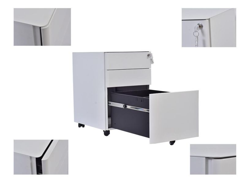 High Quality Cabinet with 3 Drawers Mobile Pedestal