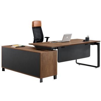 Manufacturer Manager Office Table L Shape Wood Executive Table