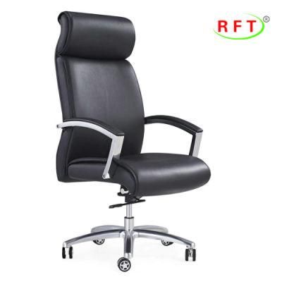 Black Leather PU High Quality Office Furniture Ergonomic Swivel Executive Chair