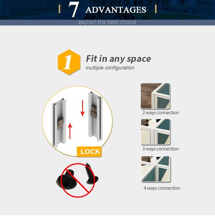 Aluminum Profile Mobile Folding Hospital Ward Screen for Fold