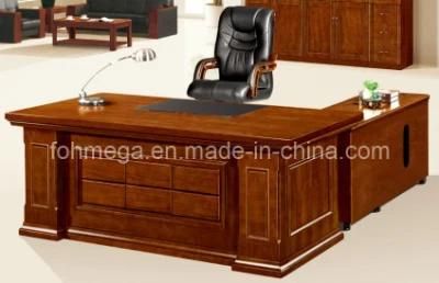European Office Furniture -Solid&amp; Veneer Executive/Boss/CEO Desk (FOHS-A2023)