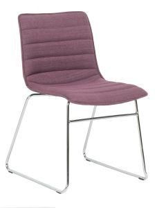 Modern Leisure Office Chair with Chrome Metal Frame and Fabric Upholstered in Different Color