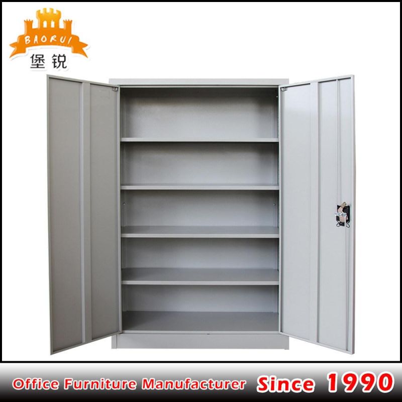 Metal Four Adjustable Shelf Iron Door File Cabinet