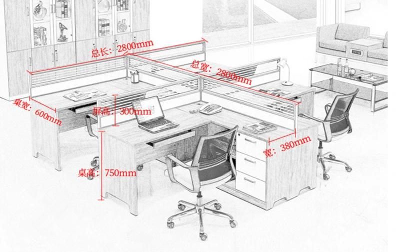 Contemporary Modular Secretary Employee Office Desks Computer Tables Workstations Furniture