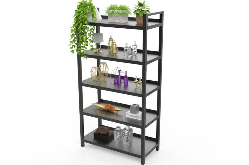 Home Furniture Movable Multi-Function Wire Storage Organizer Bookshelf for File Wine Display Cart Bookshelf in Living Room and Office