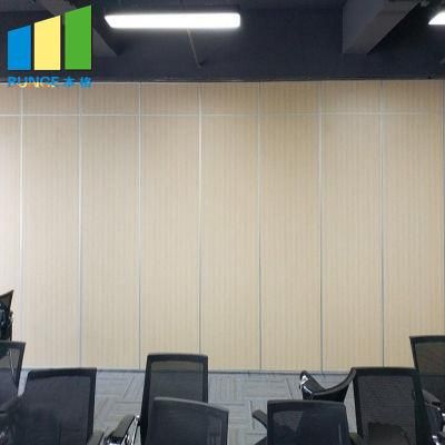 Office Sliding Aluminum Frame Movable Folding Partition Walls for Conference Room