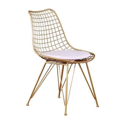 Restaurant Stackable Metal Leg Plastic Dining Chair Dining Room Furniture