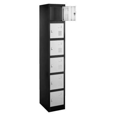 6 Door Single Row Metal Locker Worker Storage Cabinet Small Cabinet
