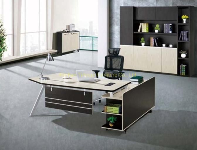 Office Furniture CEO GM Manager Desk Work Table Solid Wooden Melamine Office Table