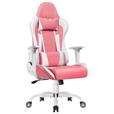 Pink Back Support Office Chairs with Wheels