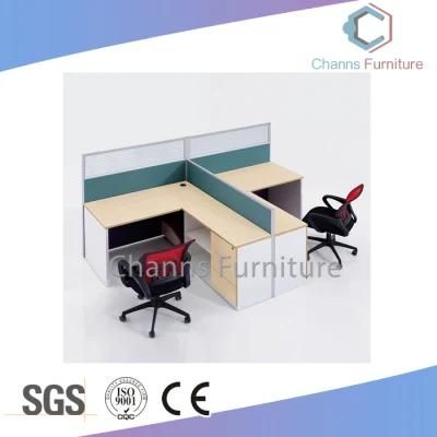 Popular Office Desk T Shape Workstation with Cabinet (CAS-W41216)
