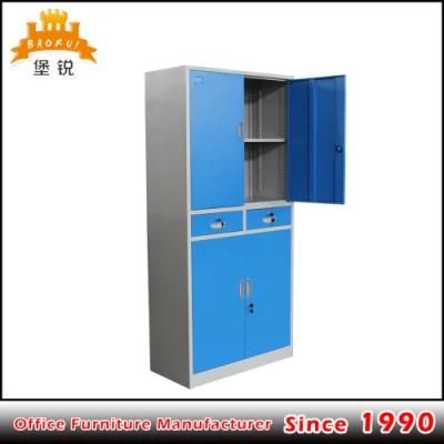 4 Door Gray Color Steel Filing Cabinet Dimension/ Office Steel Cabinet Furniture