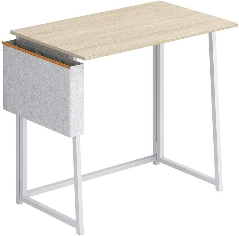 Wooden Foldable Computer Desk with Storage