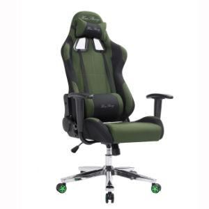 High Back Racing Game Mesh Metal Frame Swivel Office Computer Chair Green