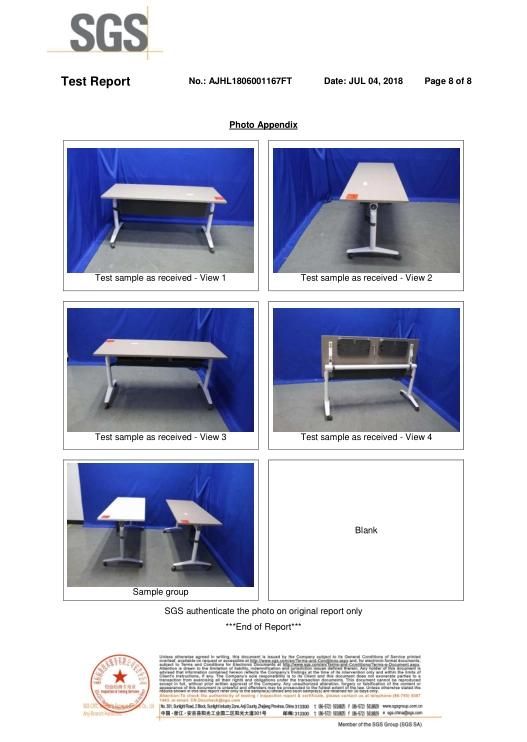 ANSI/BIFMA Standard 4.9 Feet Office Training Desk Table