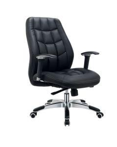 Office Staff Leather Chair with Nylon Base