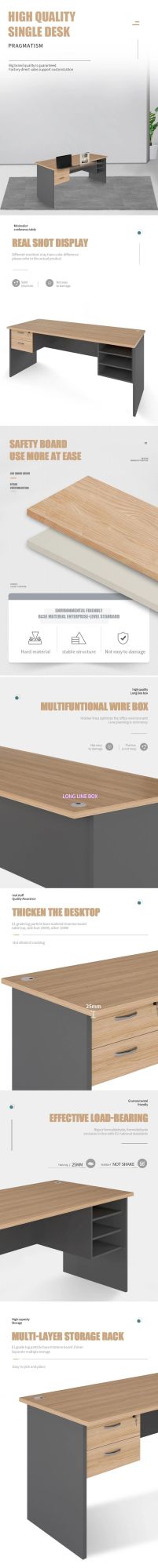 Portable Gaming Wooden Computer Study Laptop Desk Table with Drawers