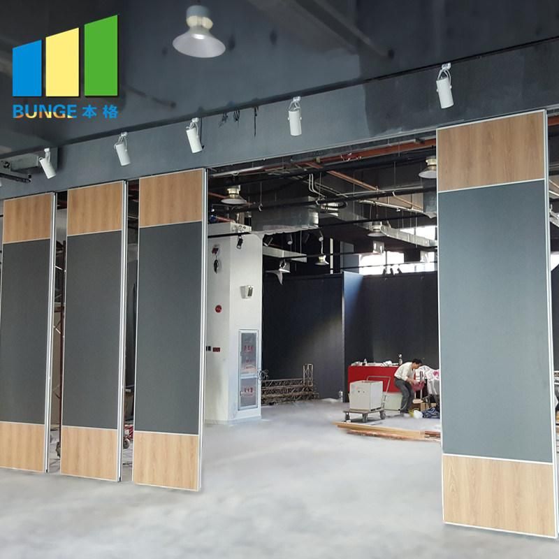 Exhibition Hall Aluminum Frame Sliding Door Partitions System Folding Partition