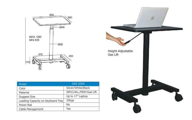 Gas Lift Mobile Computer Workstation