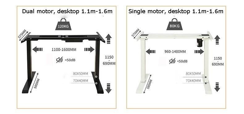 Elites Best Quality Price From Factory Directly Office Desk Computer Desk Height Adjustable Standing Desk