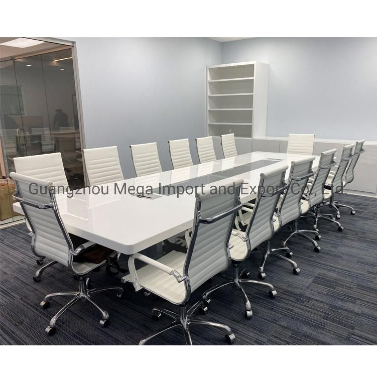 White High Glossy Office Conference Table