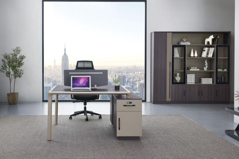 Hot Sales Wooden Office Furniture Aluminium 2 Person Workstation Office Cubicle