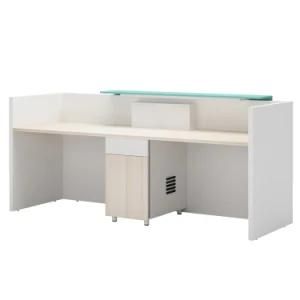 Luxury Comfortable White Modern Reception Desk