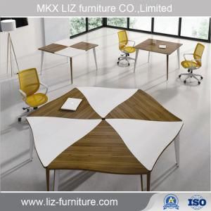 Polygon Melamine Coffee Meeting Table in Metal Frame (C72)