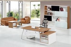 Modern Home Metal Leg Veneer Office Computer Table with Edge Ark
