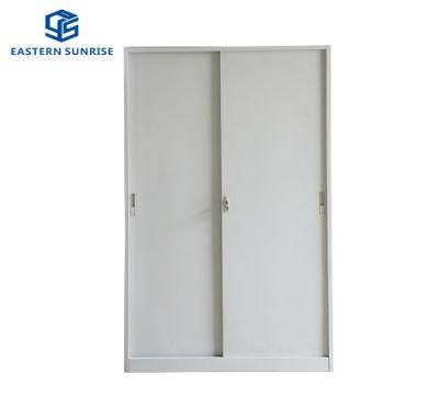 Full Height Metal Office Cupboard with Sliding Steel Door