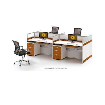 Office Furniture Four Persons Cluster Clerk Staff Workstation
