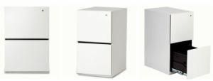 2 Drawer File Cabinet Steel Vertical Cabinet with Centre Lock