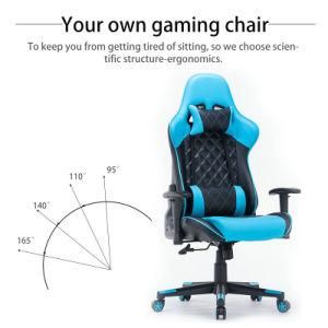 Luxury PU Leather High Back Gaming Chair Swivel Executive Chair with Armrest Adjustable PC Gaming Chair