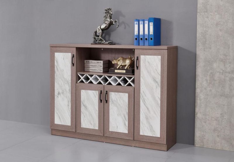 Classic Design MDF Luxury Wooden 4 Doors File Cabinet Office Storage Cabinet