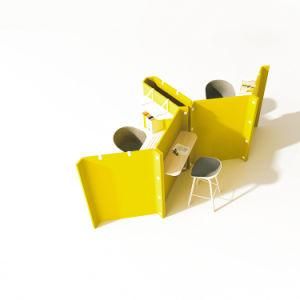 Color Optional Modular Wooden Workstation Aluminium Modular Workstation