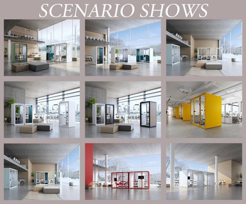 Indoor Prefabricated Office Pods Soundproof Office Meeting Pods Movable Silence Soundproofing Office Pod