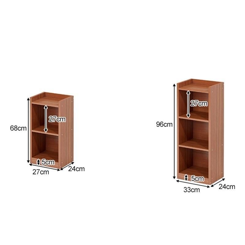 Bookcase Corner Cabinet Narrow Version Simple Floor Economical Storage Cabinet Storage Space Saving Small Corner Storage Bookcase