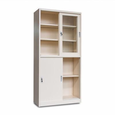 Knock Down Sliding Door Metal Office Cabinet