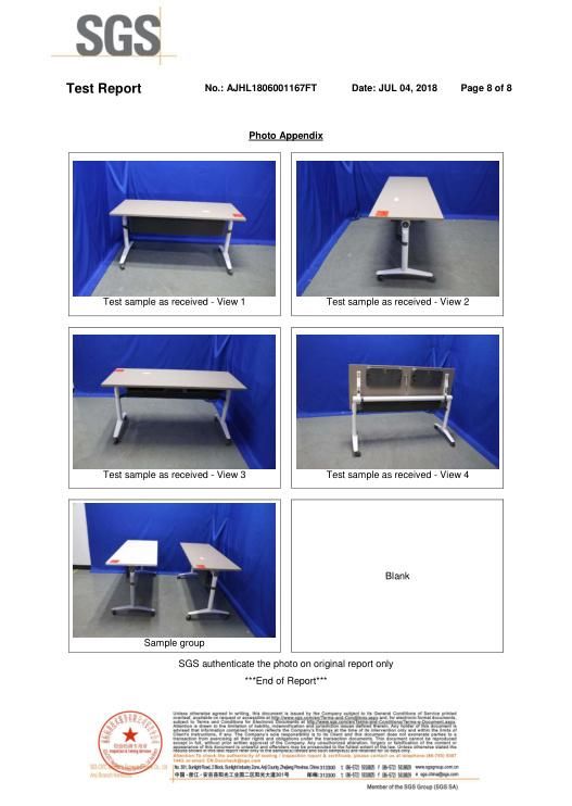 ANSI/BIFMA Standard Aluminium Steel Office Furniture Folding Desk Table