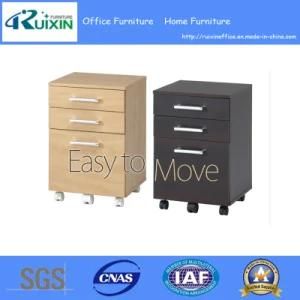 Cheap Wood Mobile Pedestal and Cabinet (RX-B1002)