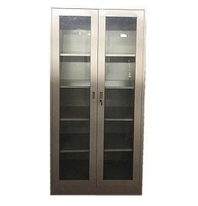 Office Furniture 2 Glass Sliding Door File Cabinet Factory Direct Supplier Metal Storage Cabinet