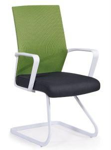 Green Back Black Seat Meeting Metal Computer Visitor Gaming Chair
