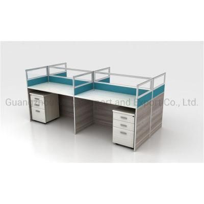 4 Persons Modern Design Office Cubicles with Pedestal