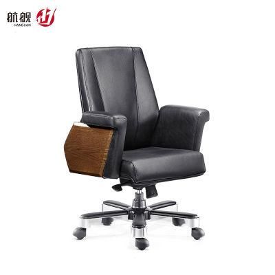 Big Size Leather MID Back Office Furniture Ergonomic Office Chair