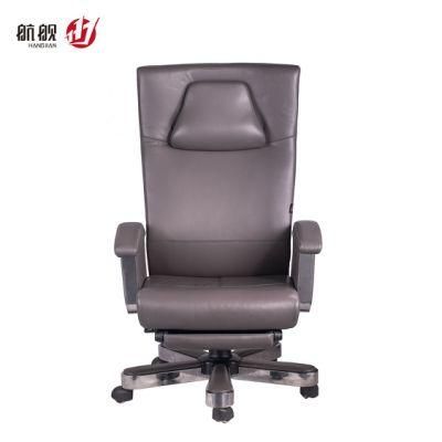 2020 New Design Big Size Recling Leather Office Chair with Footrest for Boss