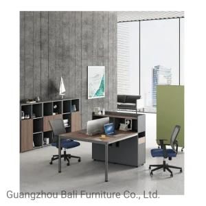 2 Person Face to Face Wooden Office Desk with Side File Cabinet (BL-WN06B1505)