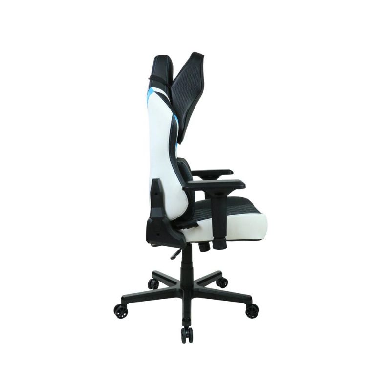 PU Leather High Back Black Sillar Gaming Chair with Lumbar