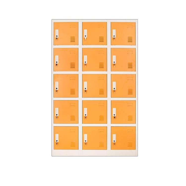 15 Door Steel Swimming Pool Digital Safe Lockers Cabinet